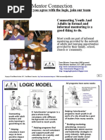 Expanding Network Of Adults Involved in Helping Inner City Youth - Logic Model