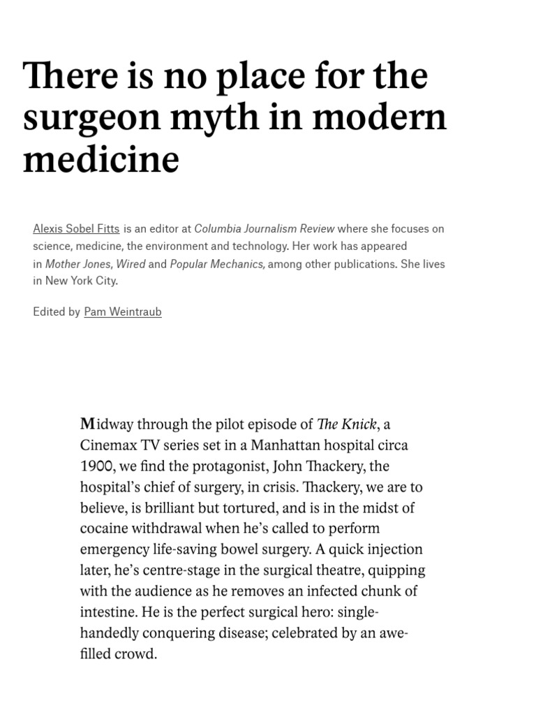 there-is-no-place-for-the-surgeon-myth-in-modern-medicine-aeon-ideas