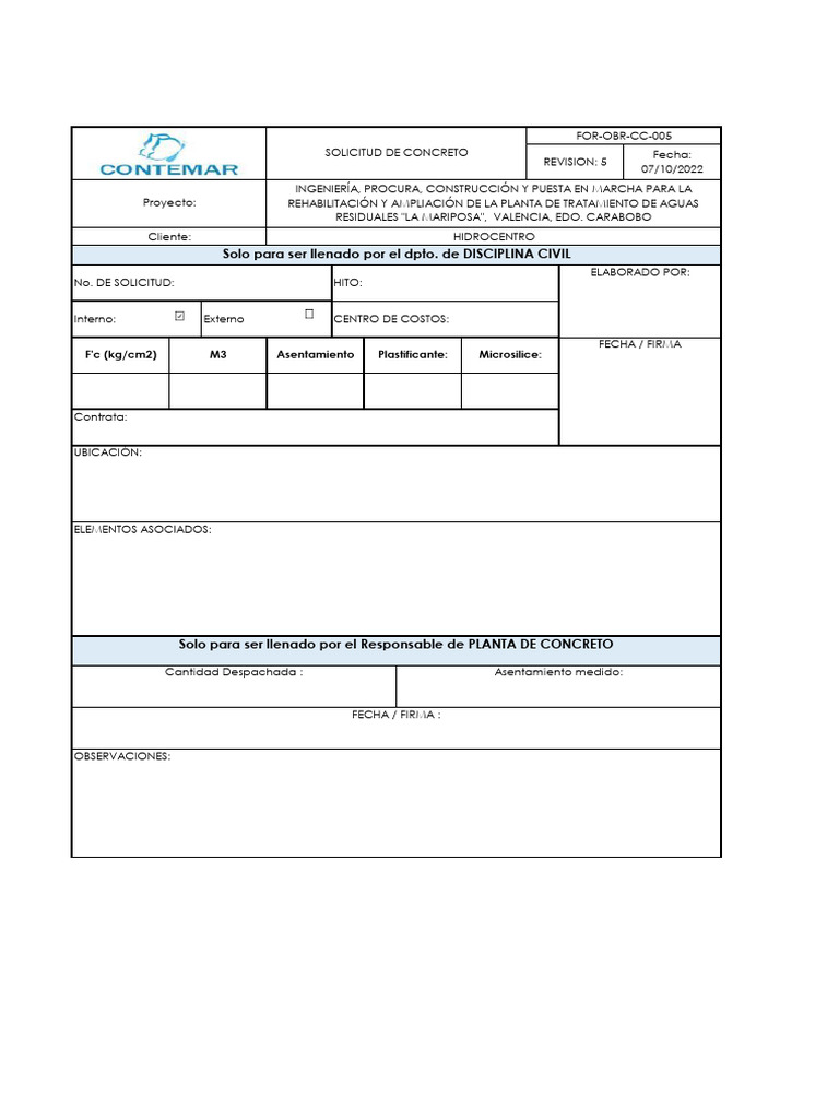 For-Cc-005 Rev-5 | PDF