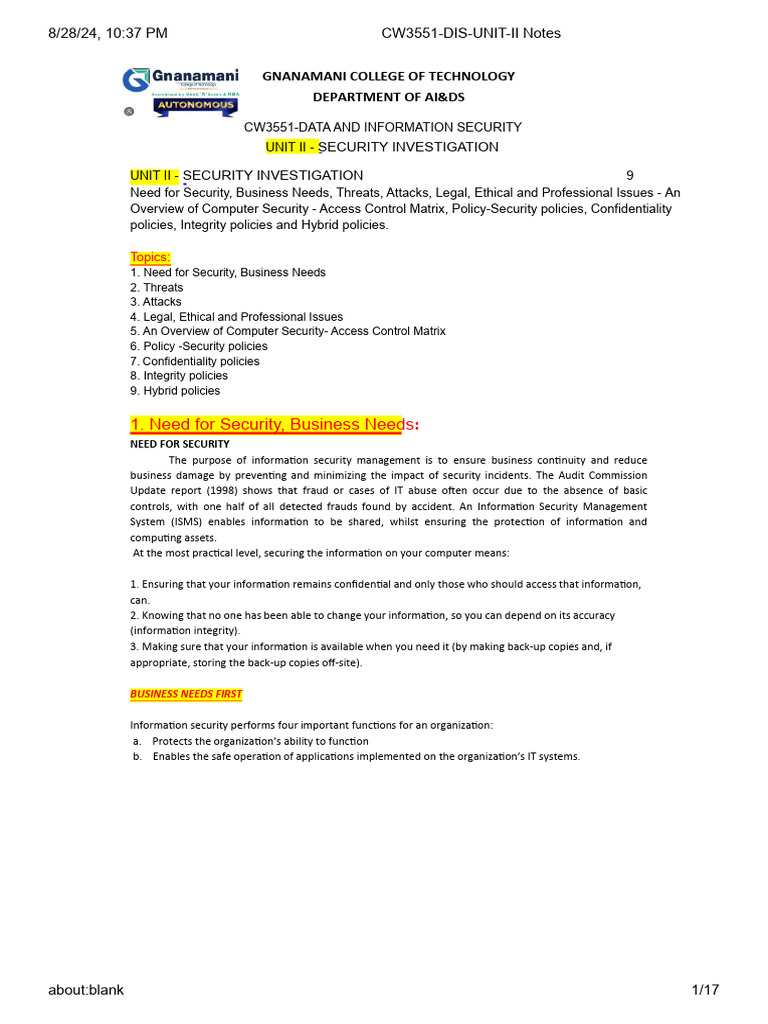 Data Security Overview and Threats | PDF | Malware | Computer Virus