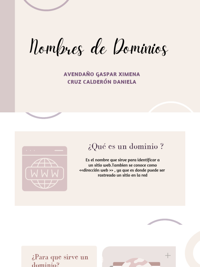 Guía Completa sobre Nombres de Dominios | PDF | sistema de nombres de ...