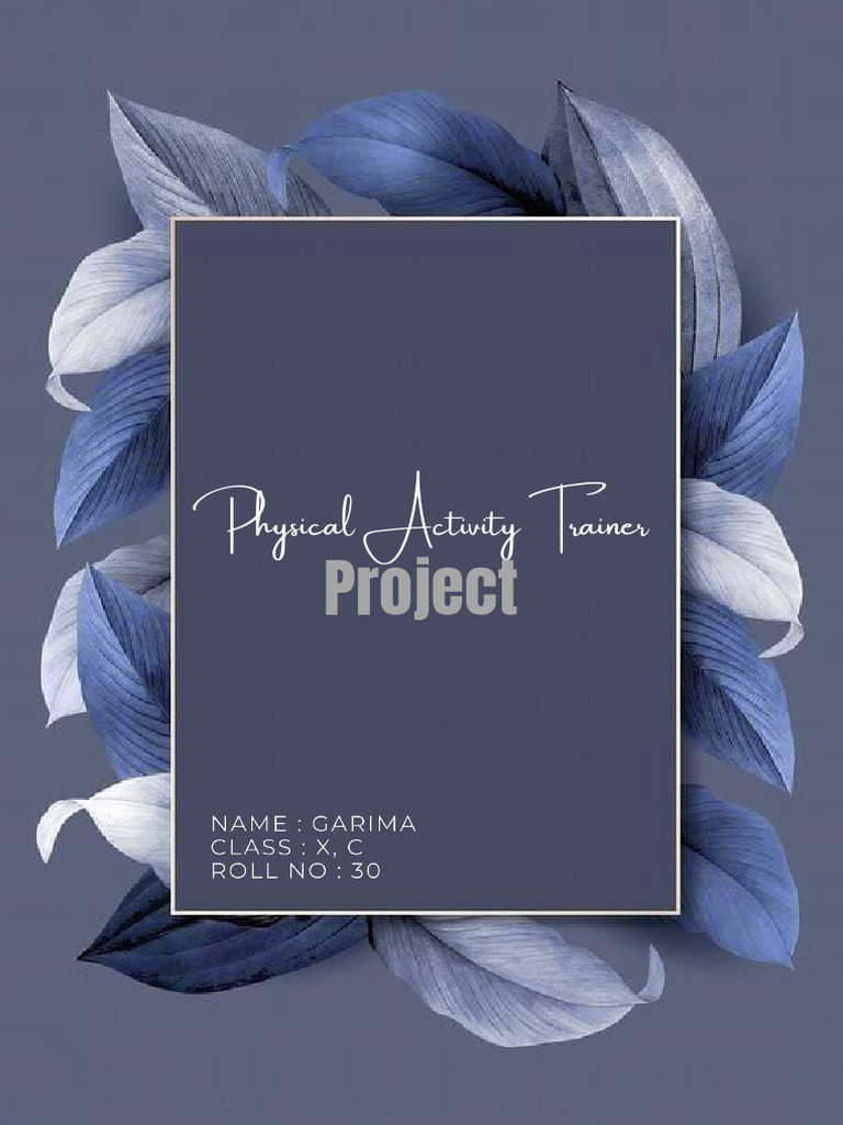 Physical Activity Pdf