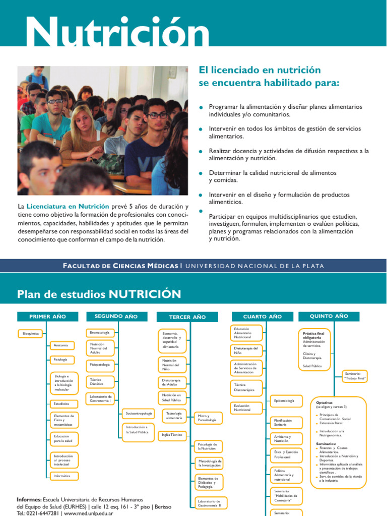 Plan de Estudios en Nutrición y Salud | PDF | Dietético | Medicina