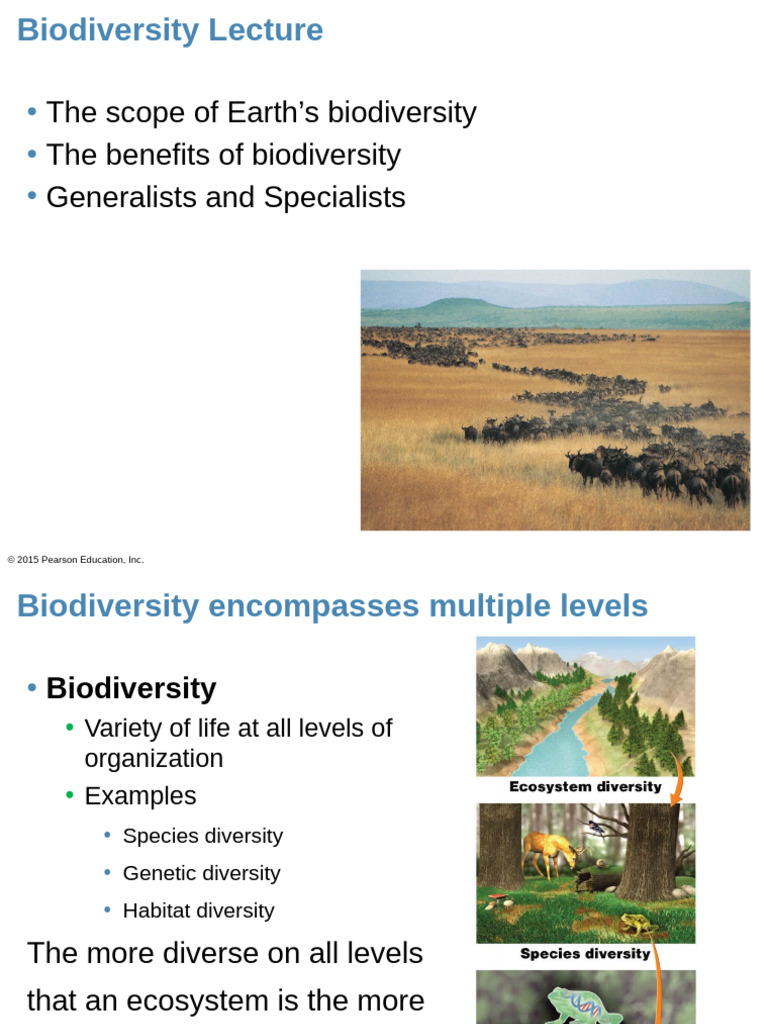 Biodiversity Lecture | PDF | Biodiversity | Conservation Biology