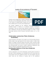 The Causes of Occurrence of Tsunami Sebab Tsunami