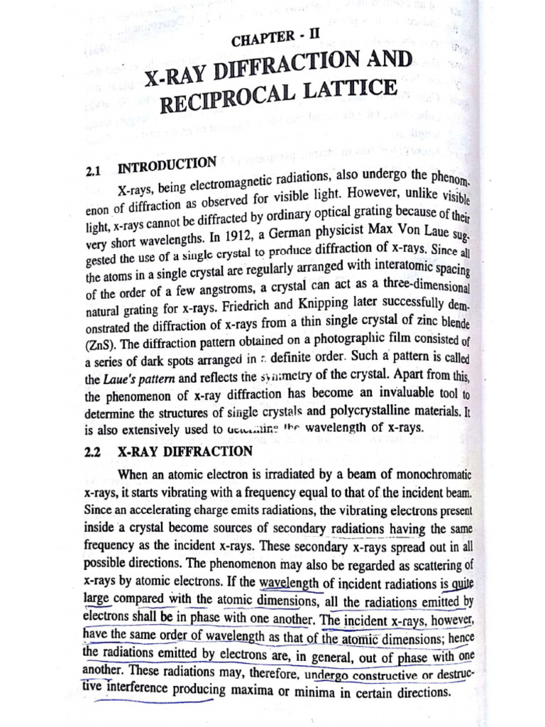 Reciprocal Lattice - To Explain | PDF