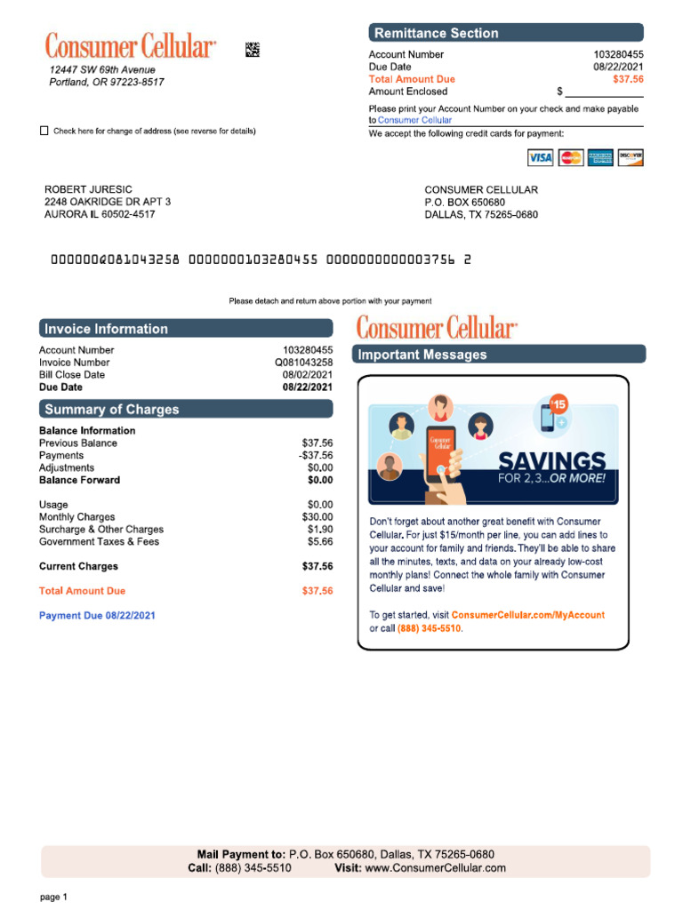 ! Cell Receipt | PDF