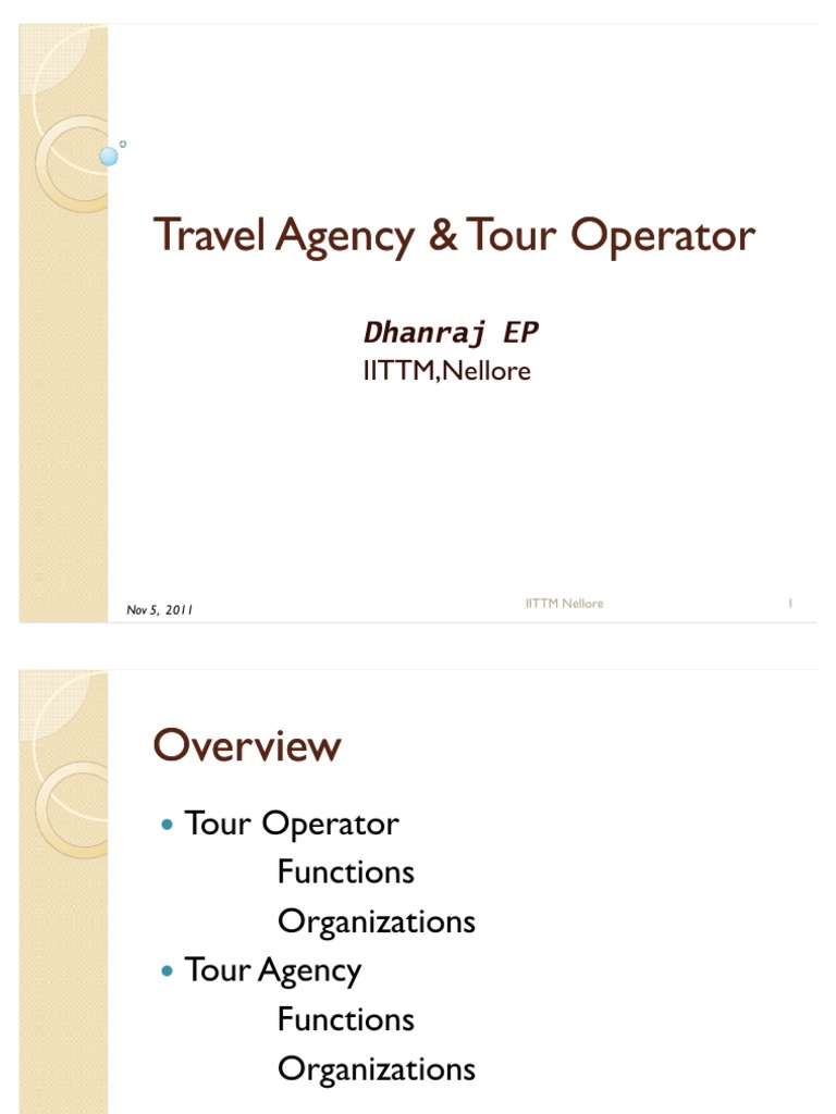 Travel Agency & Tour Operator PDF