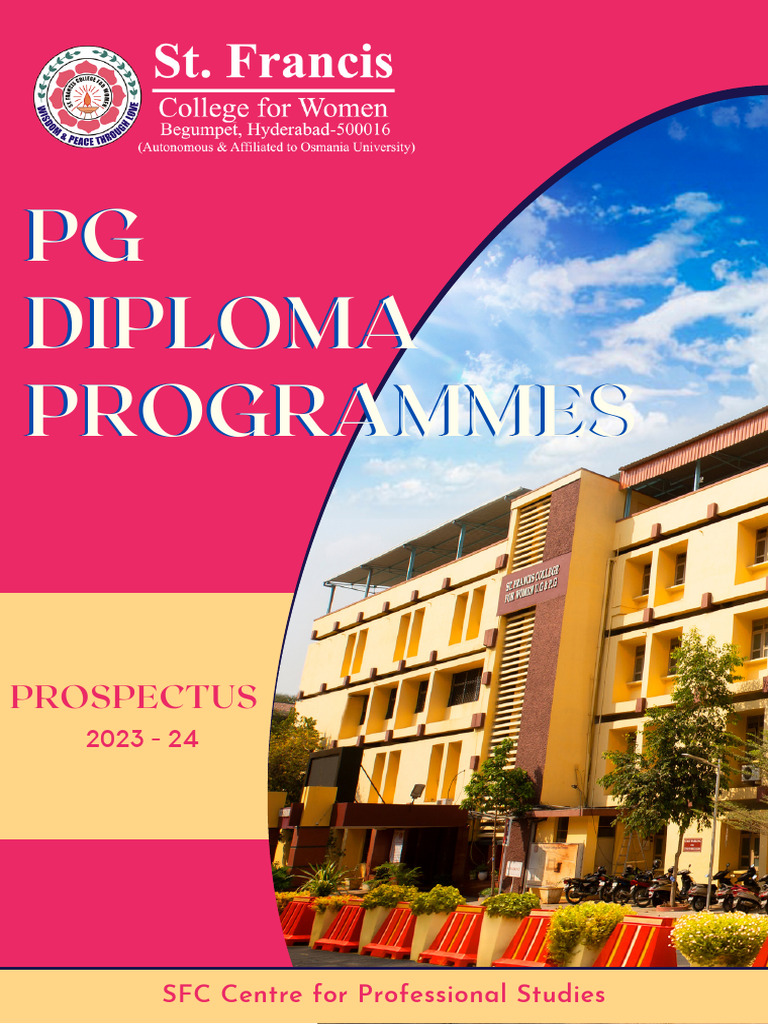 PG Diploma Prospectus 2022 23 | PDF | Physical Fitness | Analytical ...