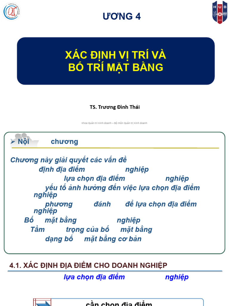 Chuong 4. Xac Dinh Vi Tri Bo Tri Mat Bang | PDF