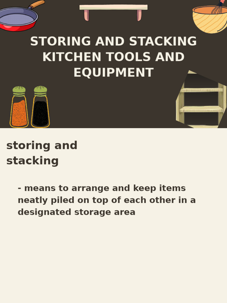 Storing and Stacking | PDF | Kitchen | Tableware