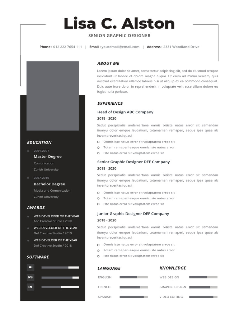 Senior Graphic Designer Profile | PDF