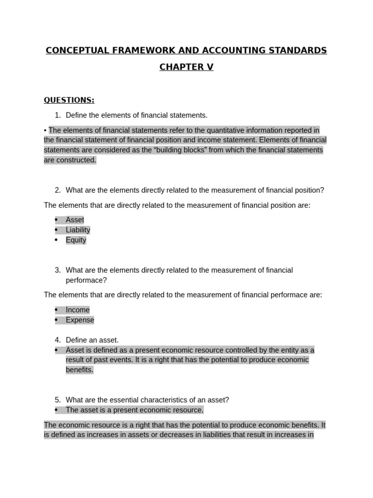 Key Elements of Financial Statements | PDF | Income | Equity (Finance)