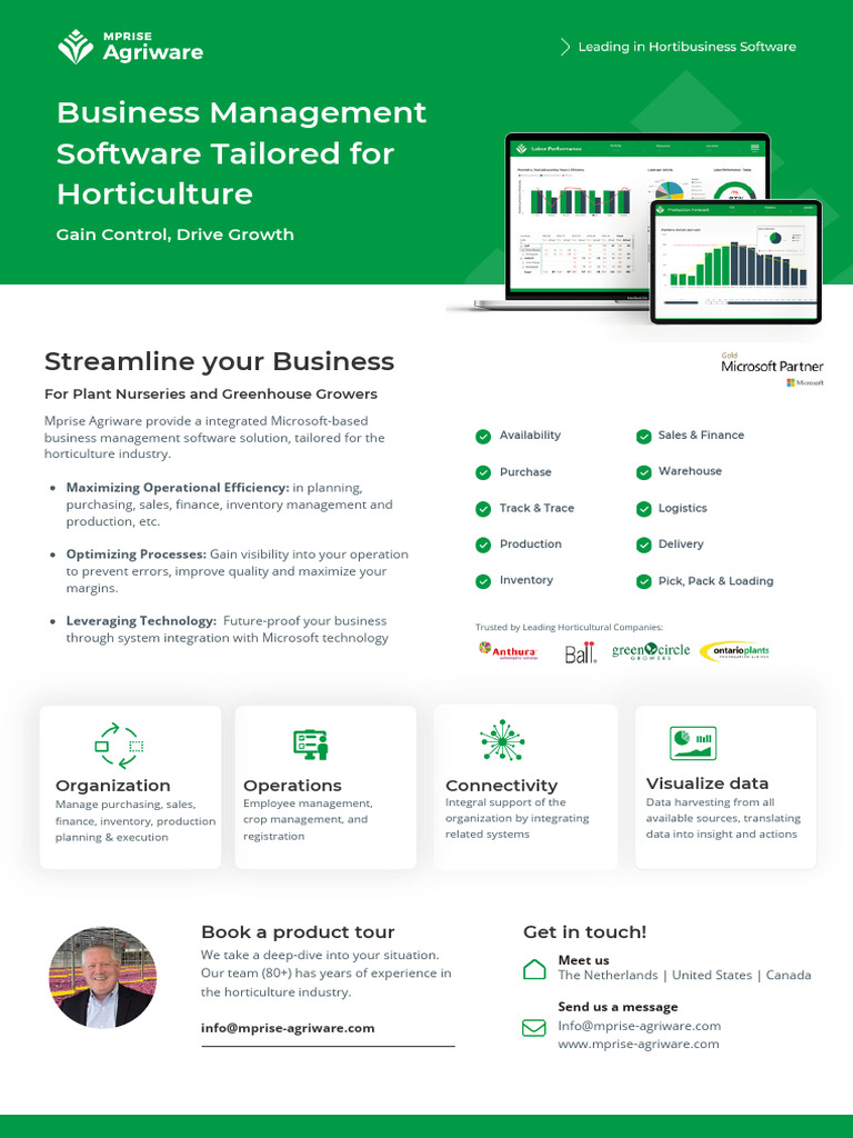 Mprise Agriware BV 232c9 Info en | PDF | Horticulture | Logistics