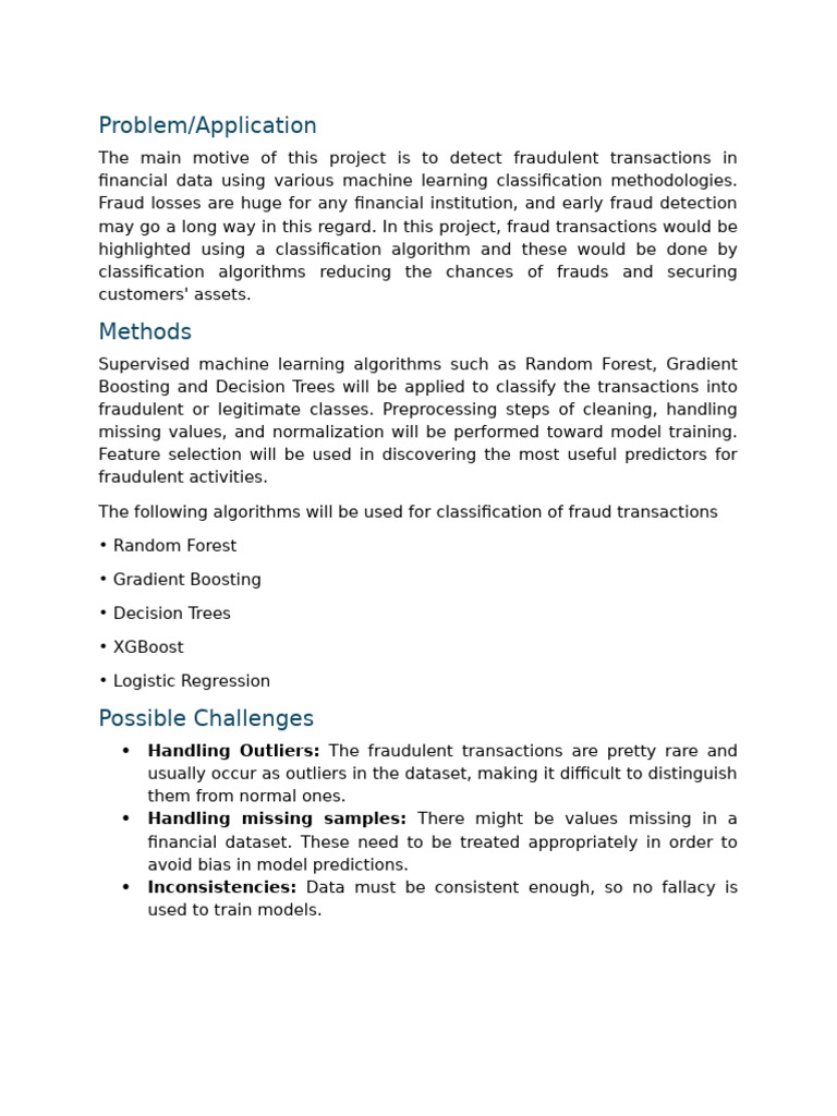 Fraud Detection Using Machine Learning | PDF | Machine Learning ...