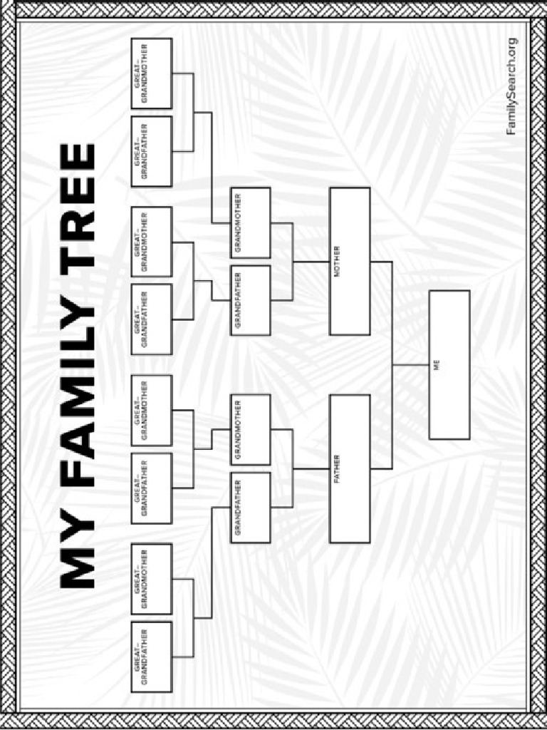 Plantilla de Arbol Genealogico | PDF