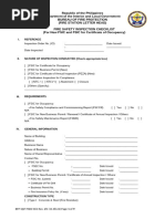 Fire Safety Inspection Checklist BFP | PDF | Stairs | Fire Sprinkler System
