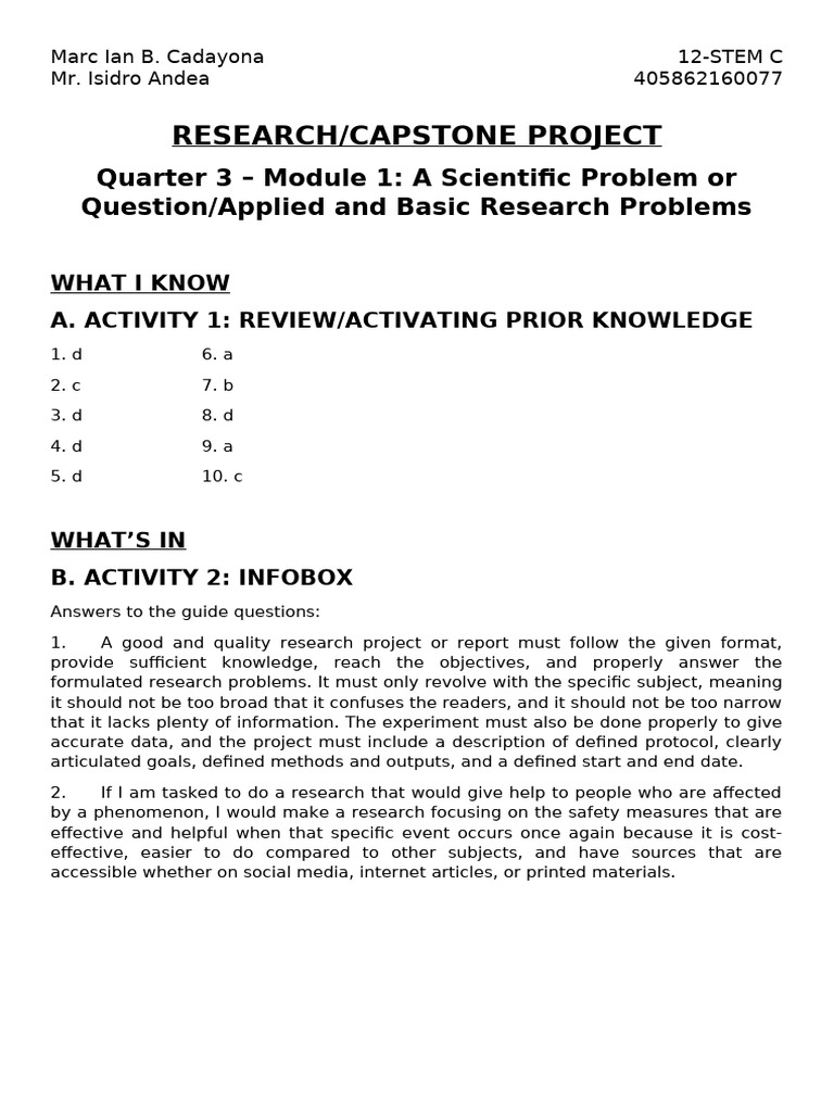 Understanding Research Projects and Methods | PDF | Knowledge | Science