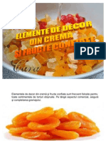 Elemente de Decor Din Crema Si Fructe Confiate