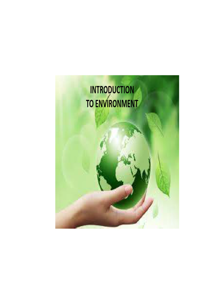 Unit 1. Introduction To Environmental Studies | PDF | Troposphere ...