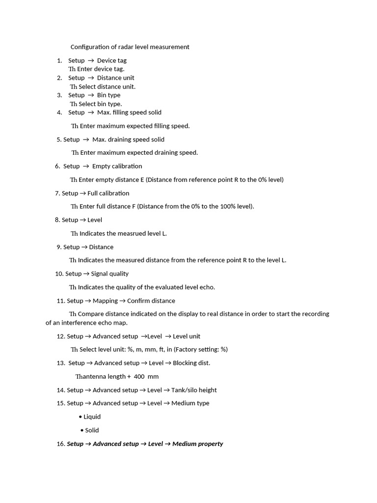 Basic Radar Level Parameter | PDF | Backup | Computer Engineering