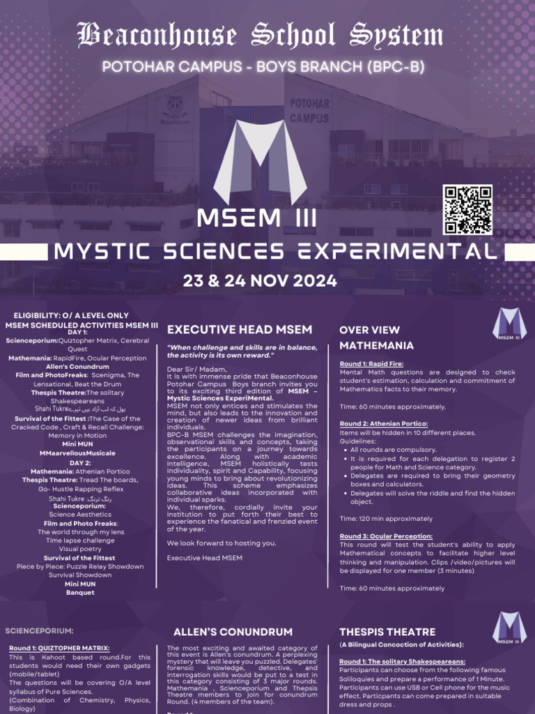 Mystic Sciences Experimental 2024 Event | PDF