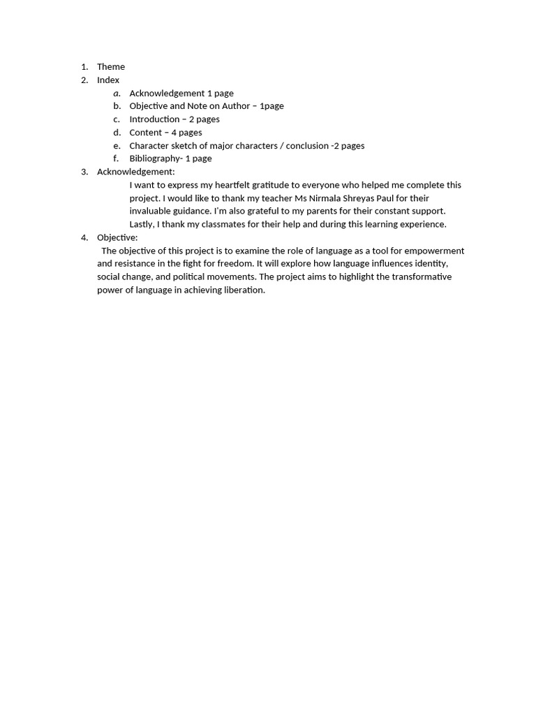 Language as Empowerment in Freedom | PDF