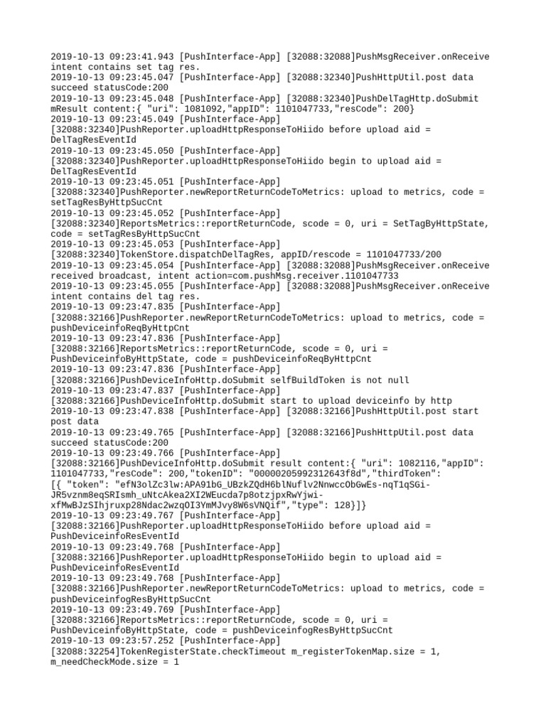 Push Notification System Logs | PDF | Computing | Software Engineering
