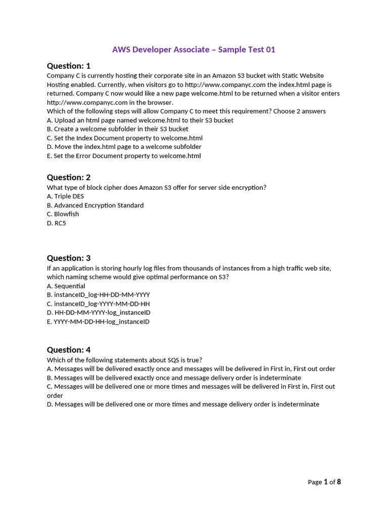 LinkedIn Practice Exam for AWS SAA-C03 | PDF | Amazon Web Services ...