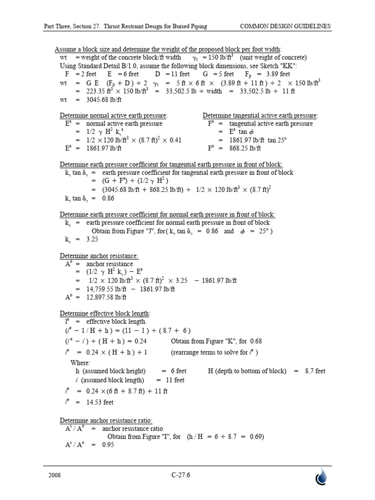 Segment 001 of WSSC Thrsut Block Reference | PDF