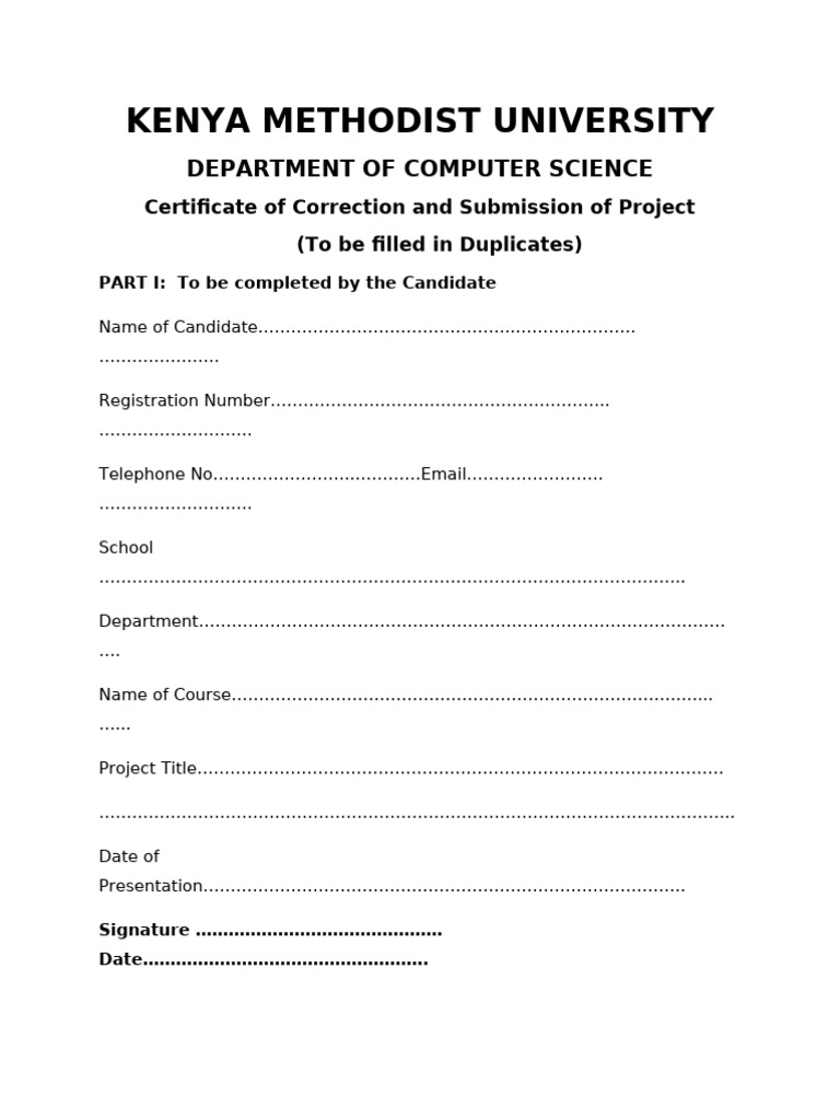 Project Corrections Certificate | PDF | Computing