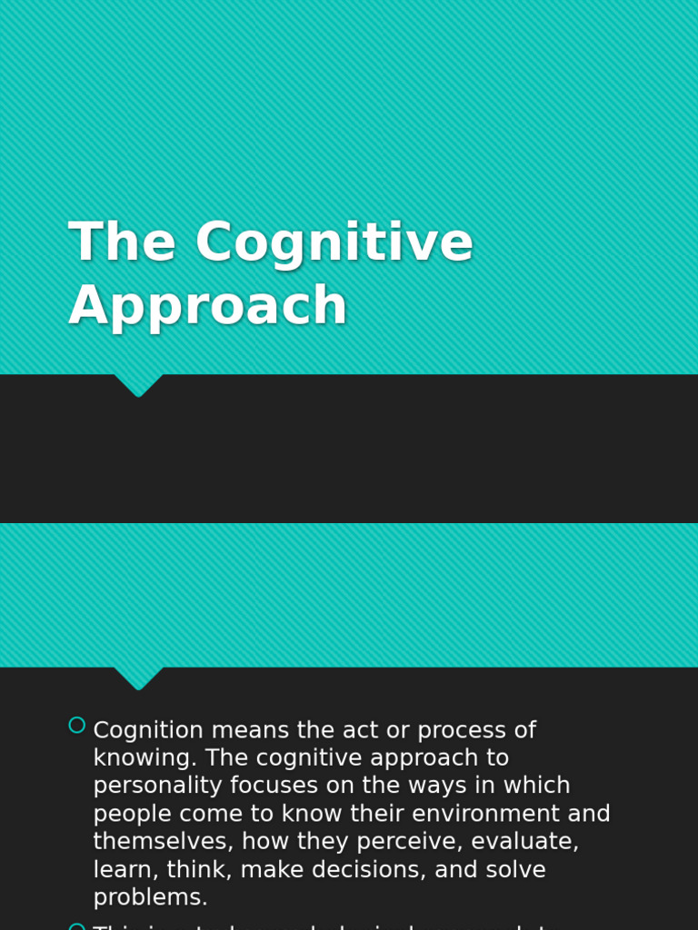 Understanding George Kelly's Cognitive Approach | PDF | Theory | Hypothesis