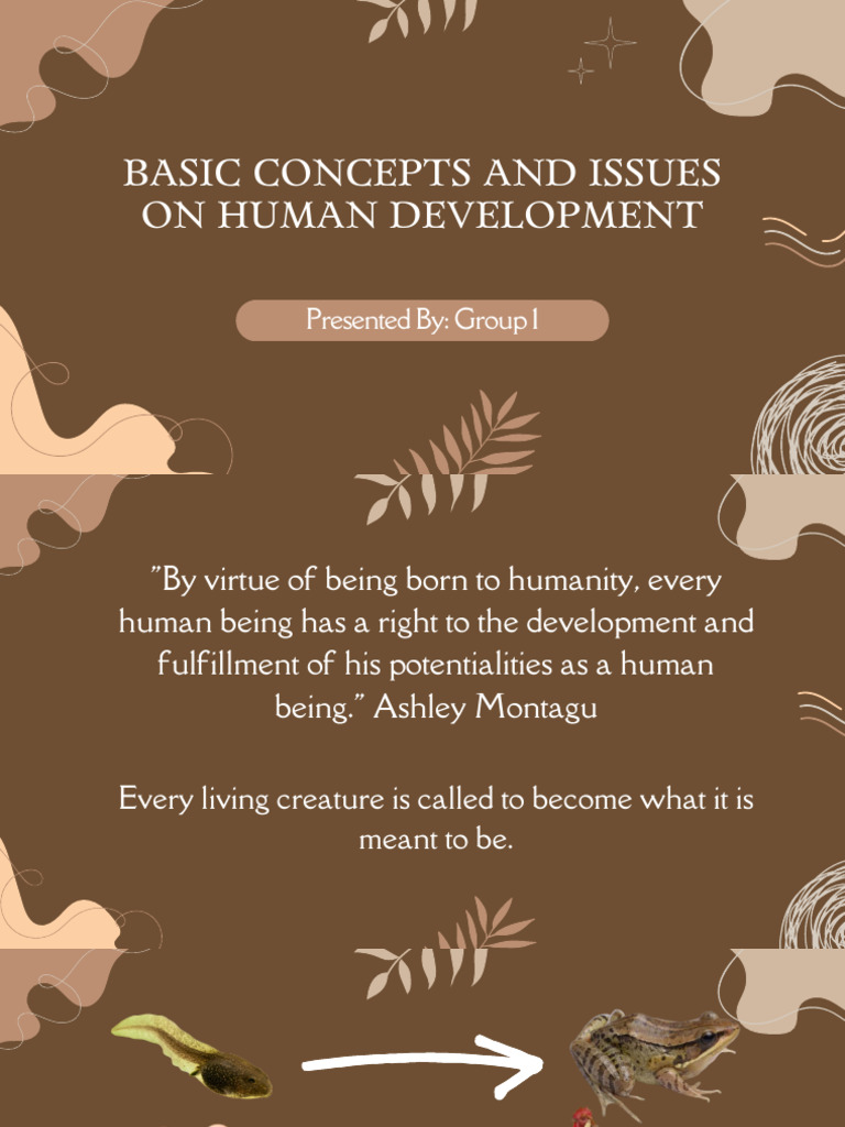 G1 Basic Concepts and Issues On Human Development 1 | PDF | Cognitive ...