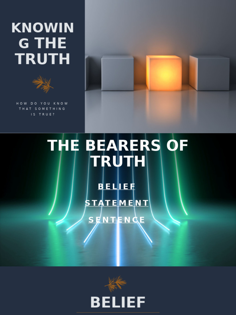Understanding Types of Truth and Belief | PDF | Truth | A Priori And A ...