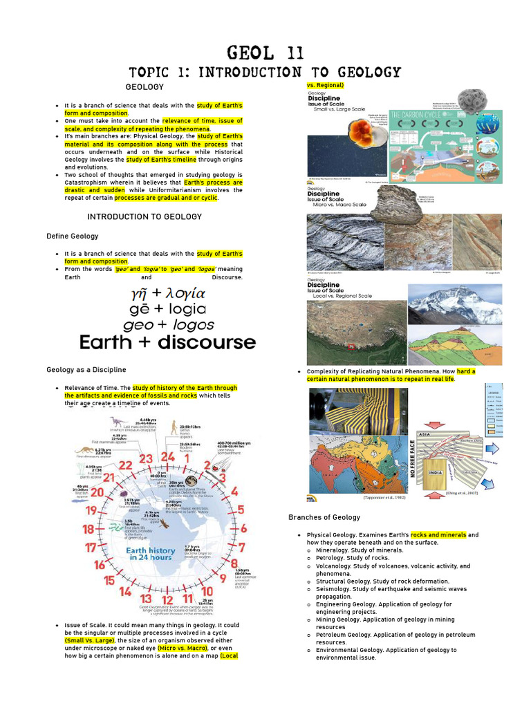 Introduction to Geology Concepts | PDF | Geology | Earth Sciences
