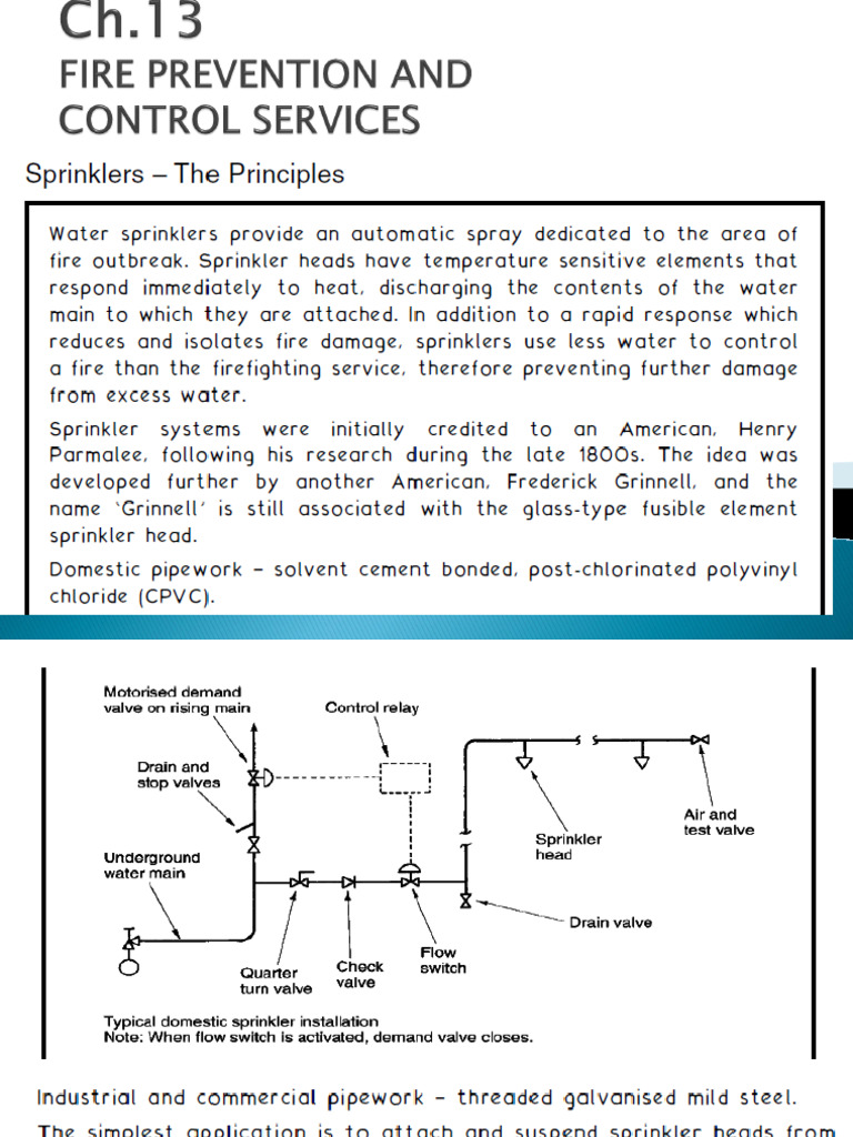 Fire Fighting System CH13 | PDF | Ion | Pipe (Fluid Conveyance)