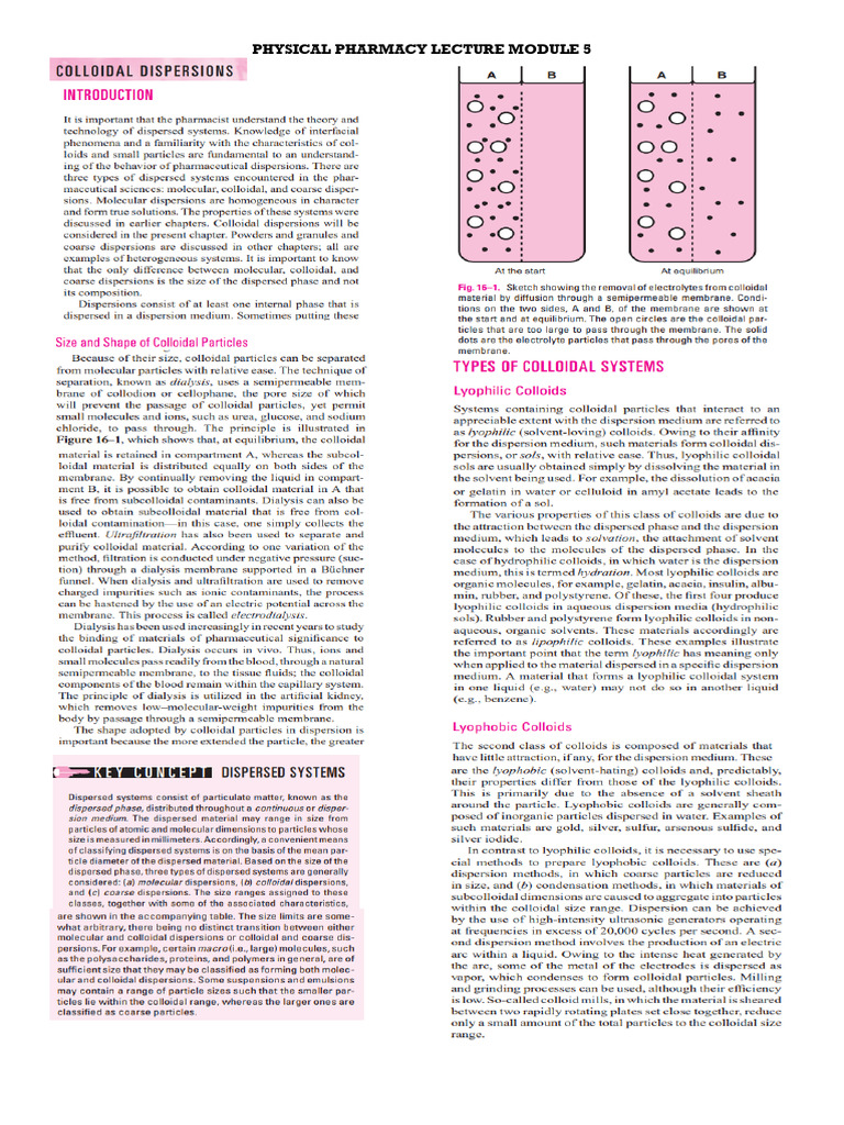 Module 5 Physical Pharmacy | PDF