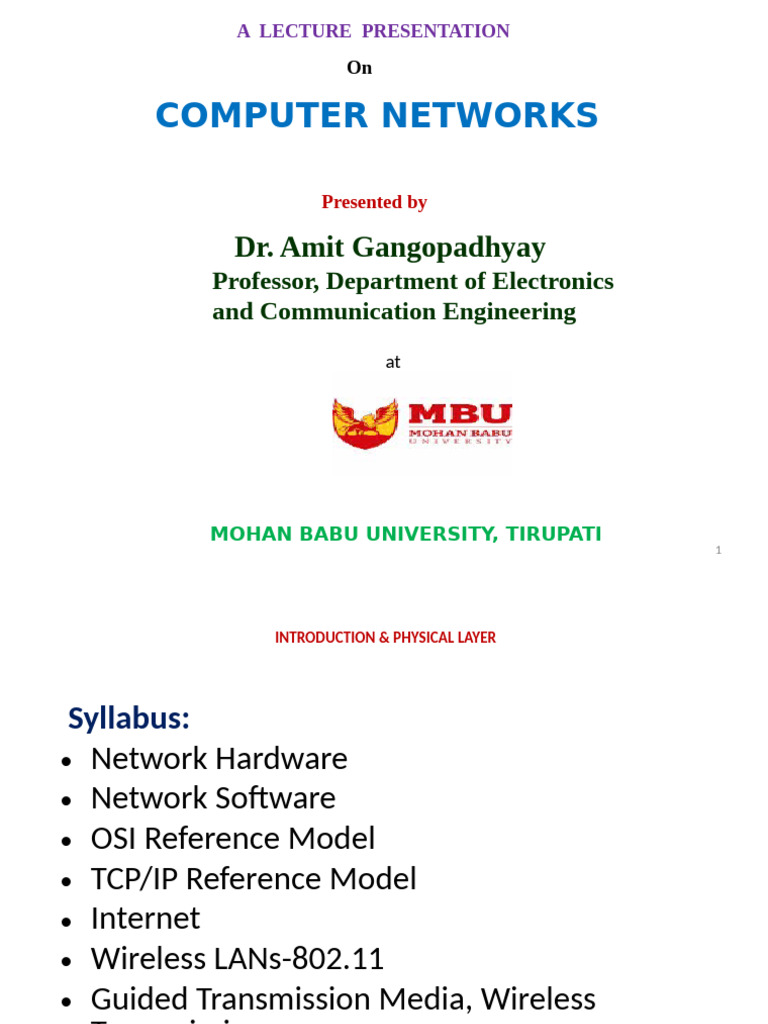 Introduction to Computer Networks | PDF | Radio | Transmission Medium