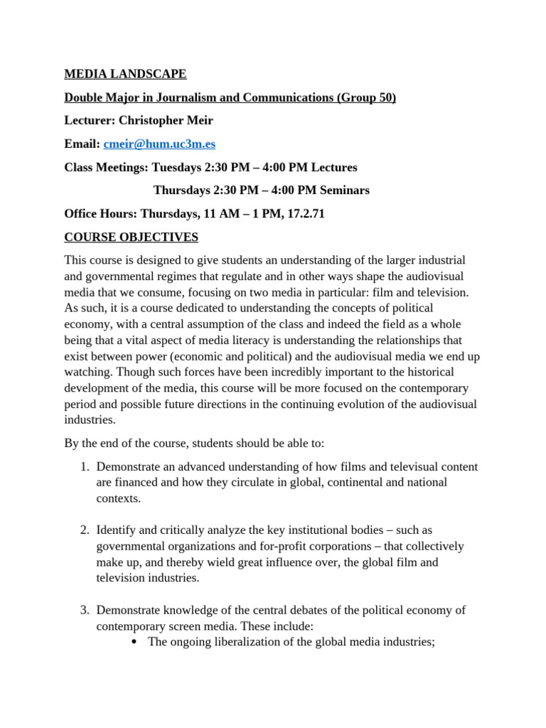 Understanding Film and TV Media Dynamics | PDF