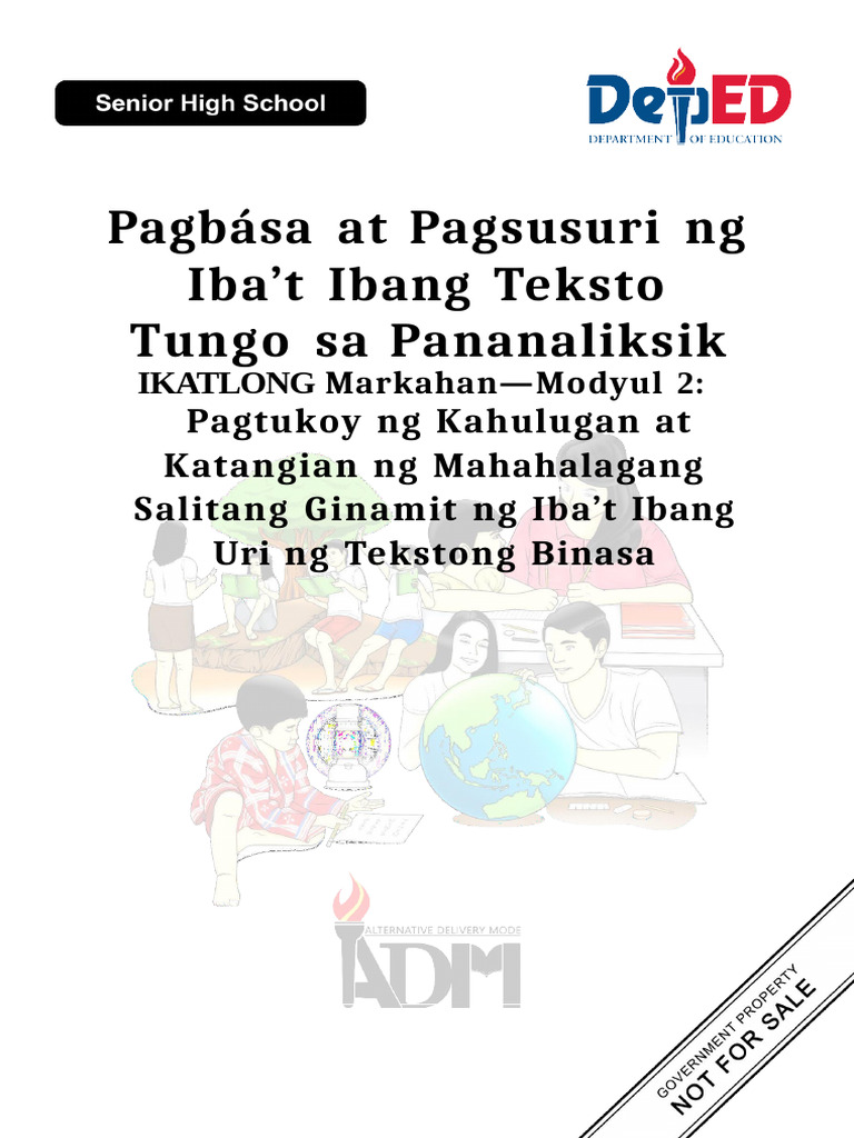 Pagbasa At Pagsusuri Modyul 1 Pdf
