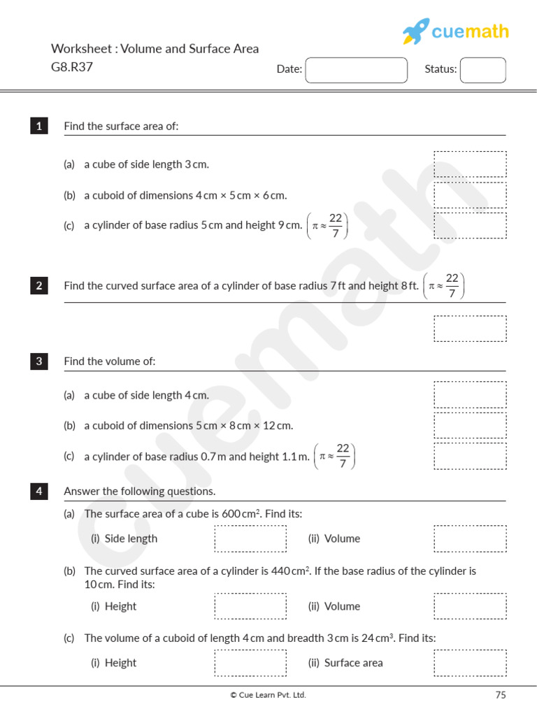 File Grade8 1901 Volume and Surface Area 1564401781 | PDF | Volume | Area