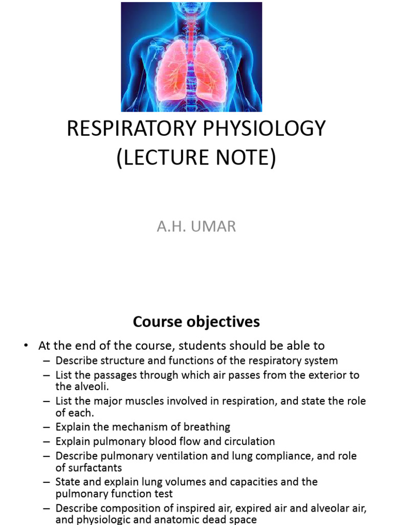Respiratory Physiology Overview | PDF | Lung | Respiratory System