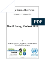 World Energy Outlook 2010: Global Commodities Forum