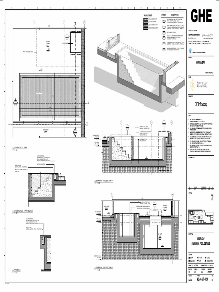 A2#-Ar-820-Swimming Pool Details | PDF | Building Engineering ...