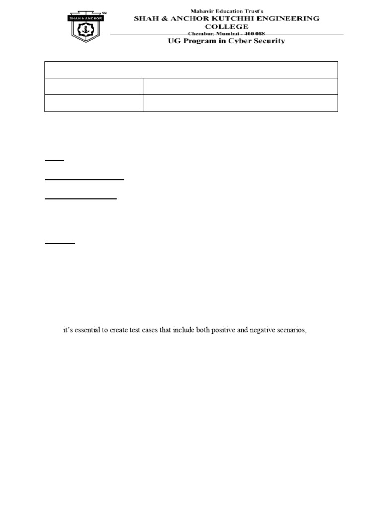 Writing Test Cases for White Box Testing | PDF