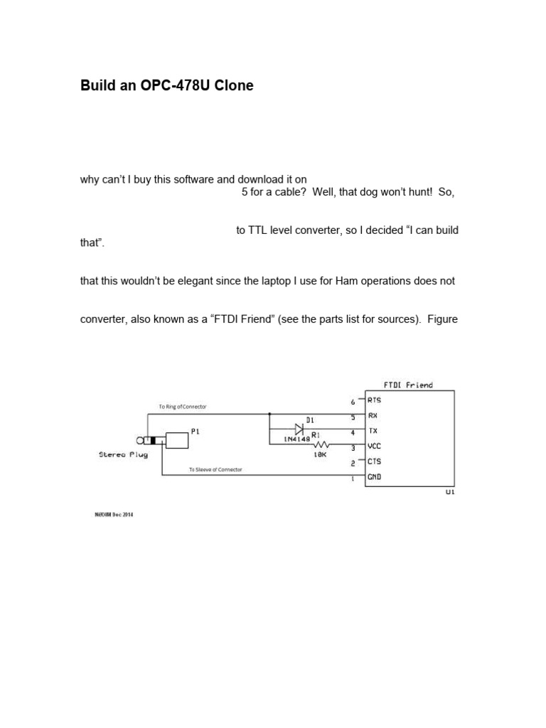 DIY OPC-478U Cable Clone Guide | PDF | Information And Communications ...
