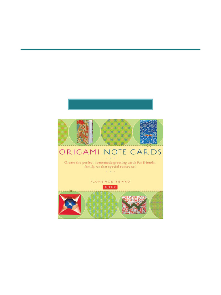 Breakthrough read origami note cards ebook turn ordinary paper into