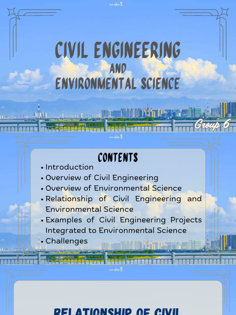 Group 6 Reporting Civil Engineering and Environmental Science | PDF ...