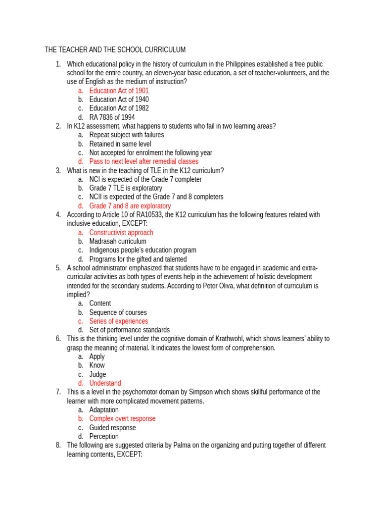 Teacher and The School Curriculum | PDF | Curriculum | Teachers