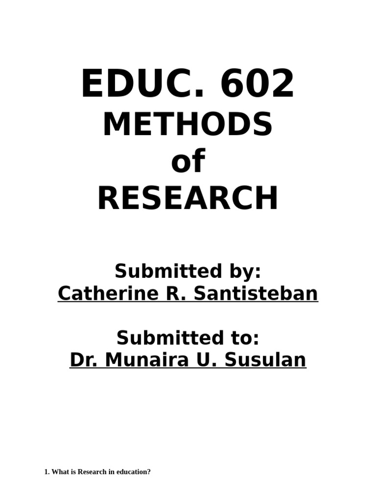 Education Research Methods Explained Pdf Methodology Quantitative